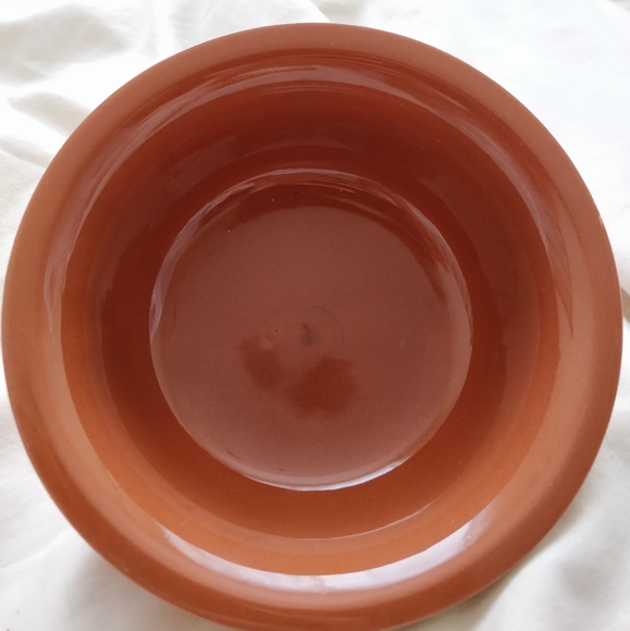 Terracotta Bowl with Laquered Inside - Picture 4 of 4